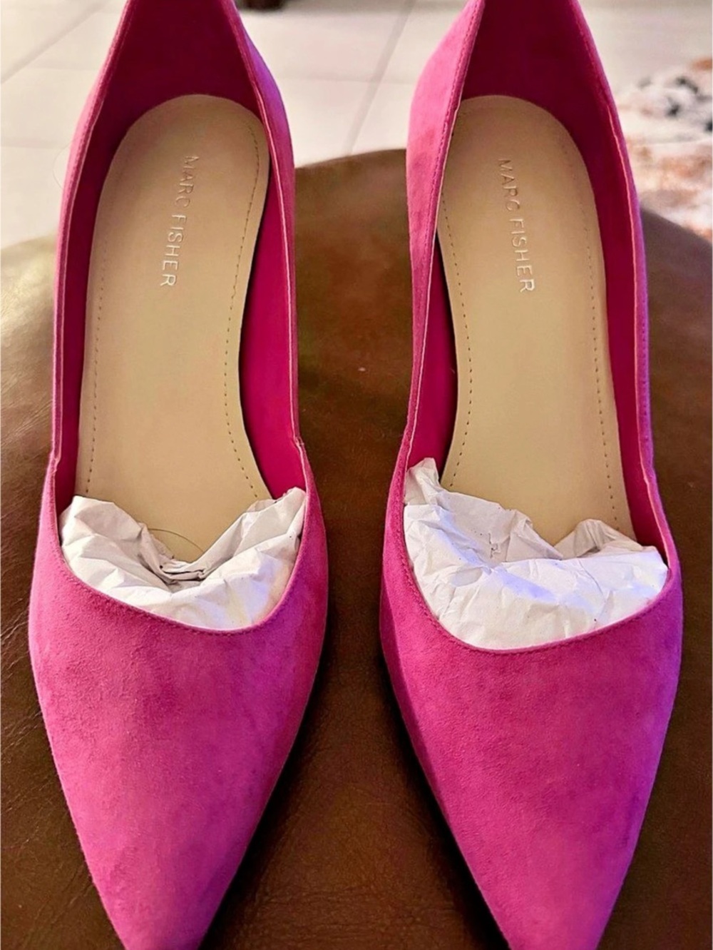 Marc Fisher Pink Pointed-Toe Heels Like New